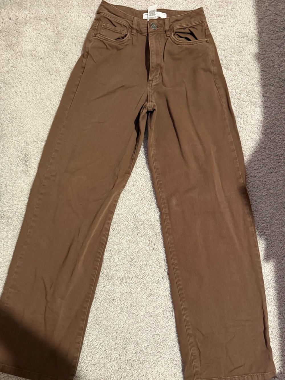 Garage Wide Leg Jeans in Brown